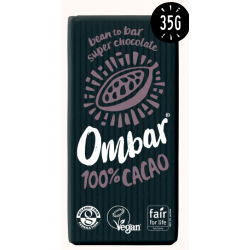 Ombar Raw Organic Chocolate - 100% Dark Chocolate  10 x 35g